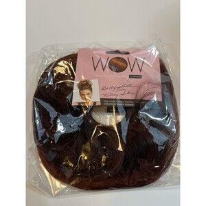 Wow Luxhair Tousled Twist Daisy Fuentes Dark Red Brown Blend Rooted Dark